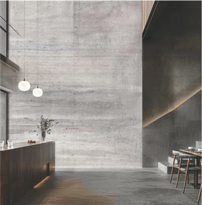 柔軟なトラバーチンの壁と床タイル：内部と外装